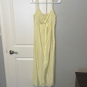 Altar’d State Yellow Midi Dress Small
